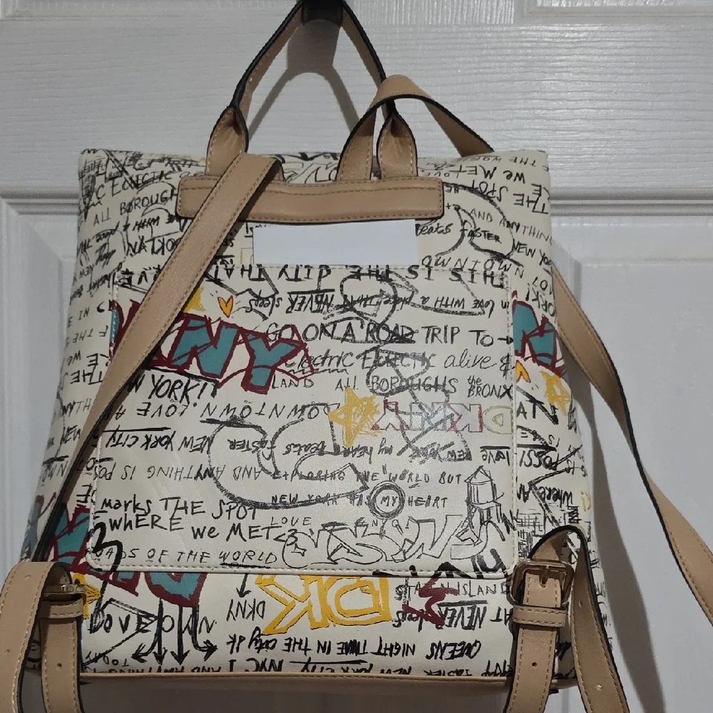 DKNY Tilly Graffiti Backpack‎